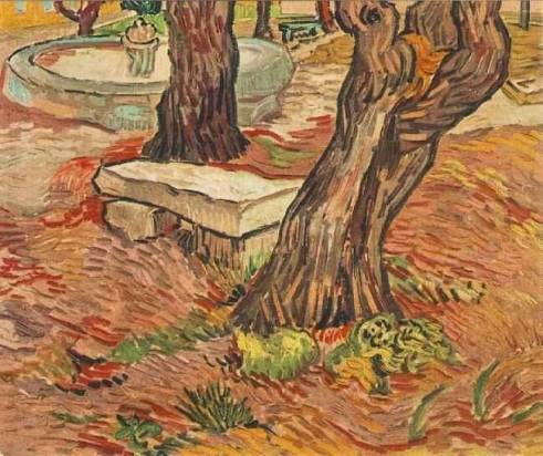 the-stone-bench-in-the-garden-of-saint-paul-hospital-post-impressionism-oil-painting-ab02541